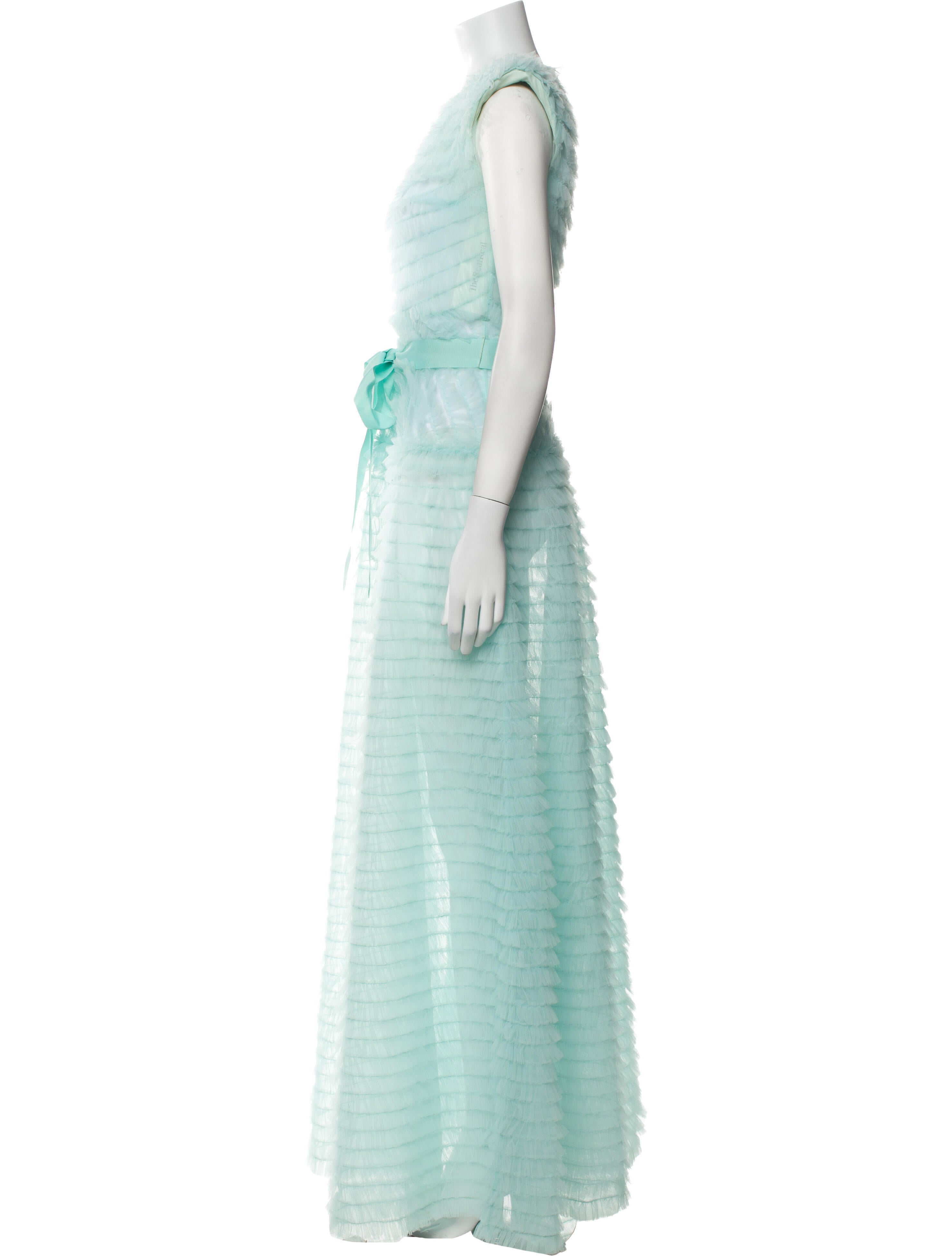 Huishan Zhang Crew Neck Long Dress