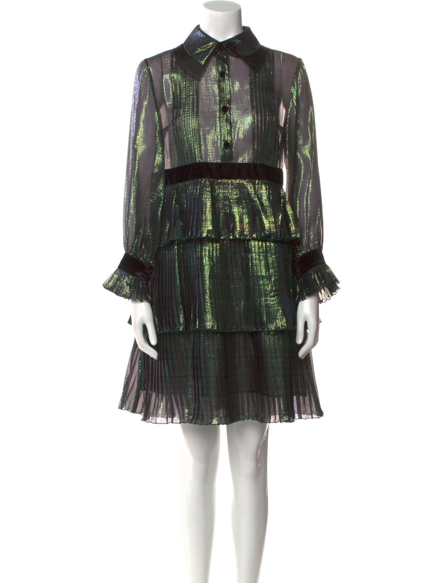 Huishan Zhang Silk Mini Dress