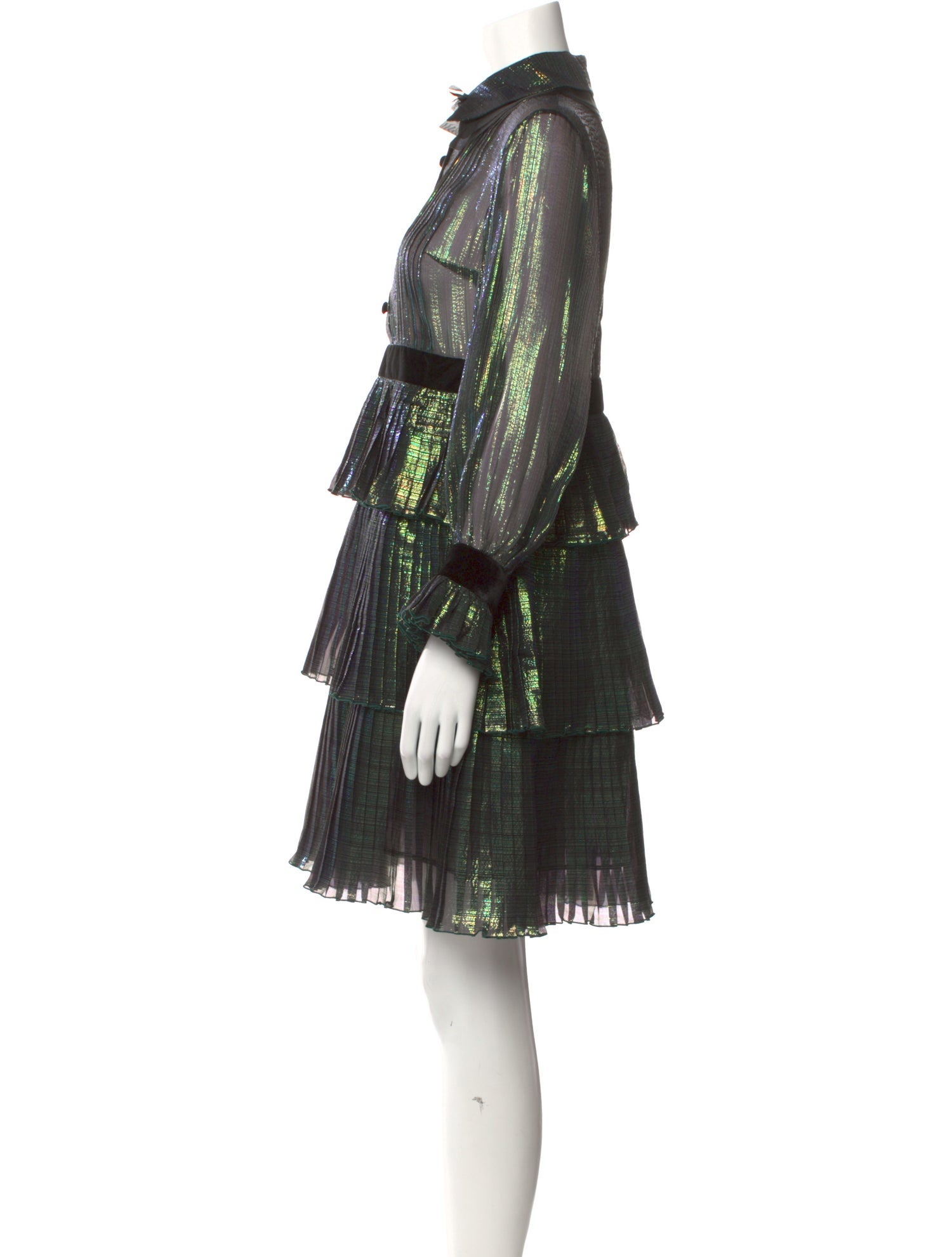 Huishan Zhang Silk Mini Dress