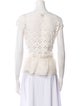 Huishan Zhang Silk Lace Pattern Top
