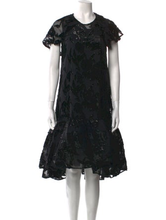 Huishan Zhang Silk Midi Length Dress