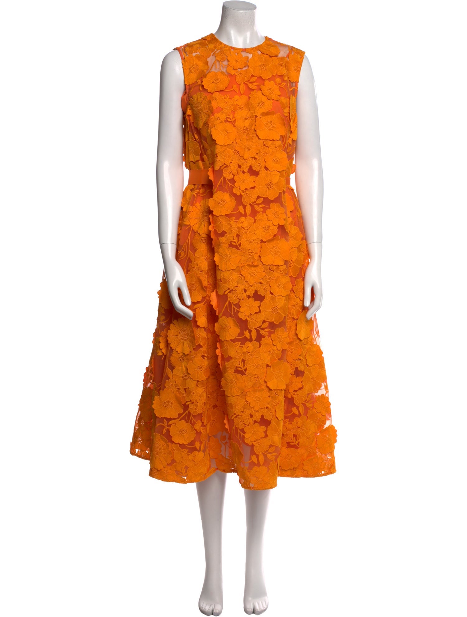 Huishan Zhang Silk Midi Length Dress