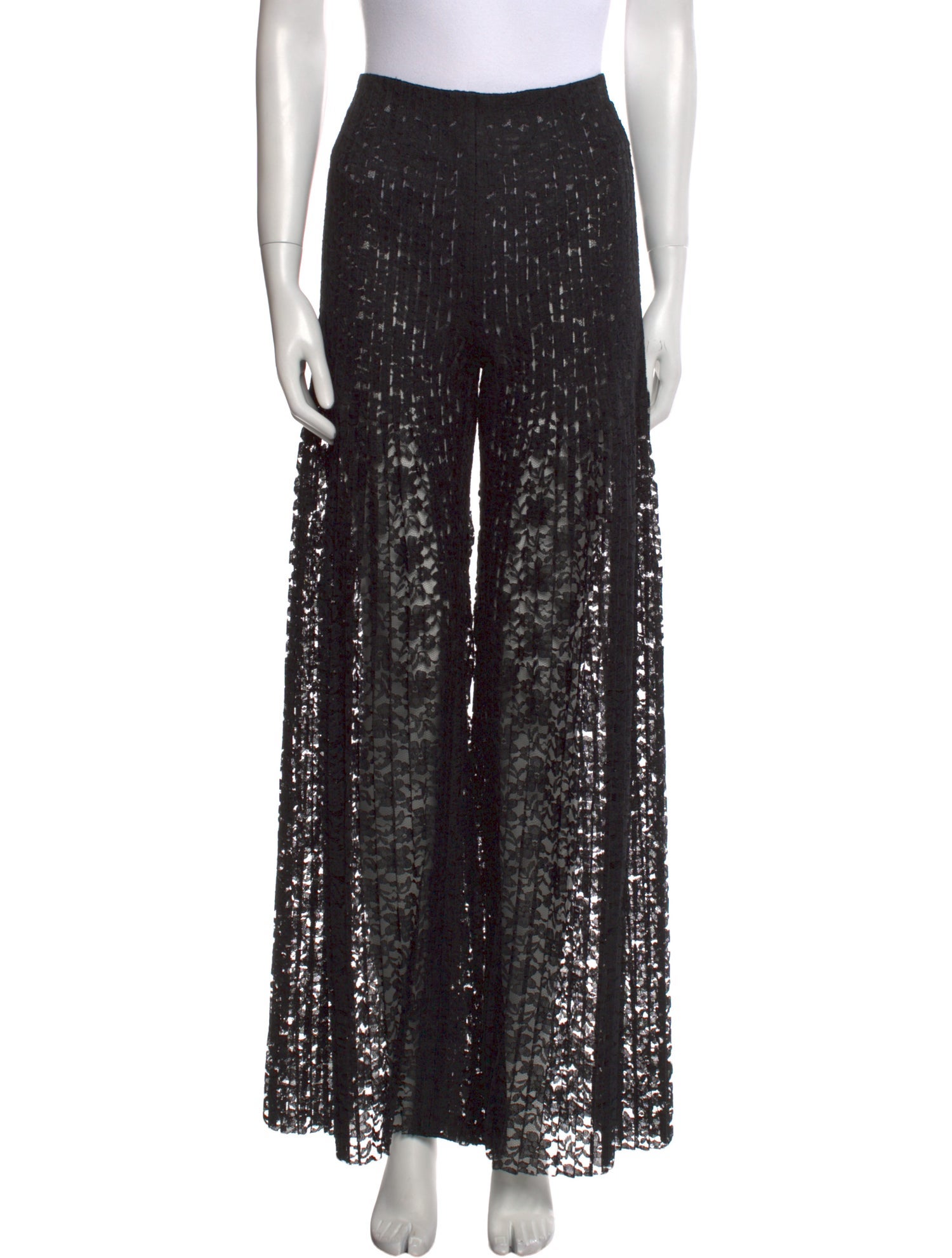 Huishan Zhang Lace Pattern Wide Leg Pants