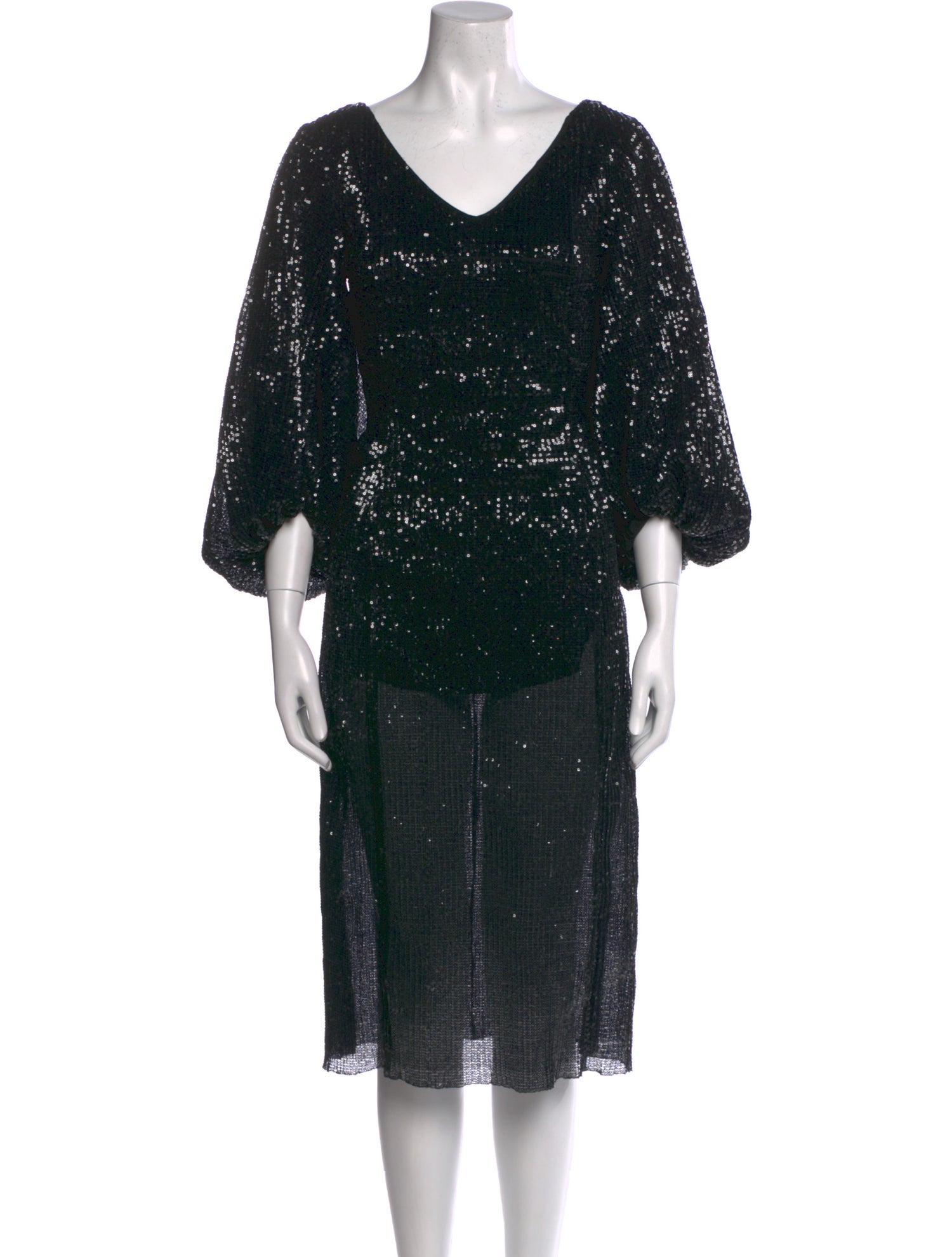 Huishan Zhang V-Neck Midi Length Dress