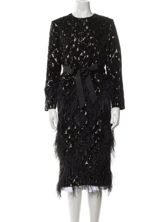 Huishan Zhang Printed Trench Coat