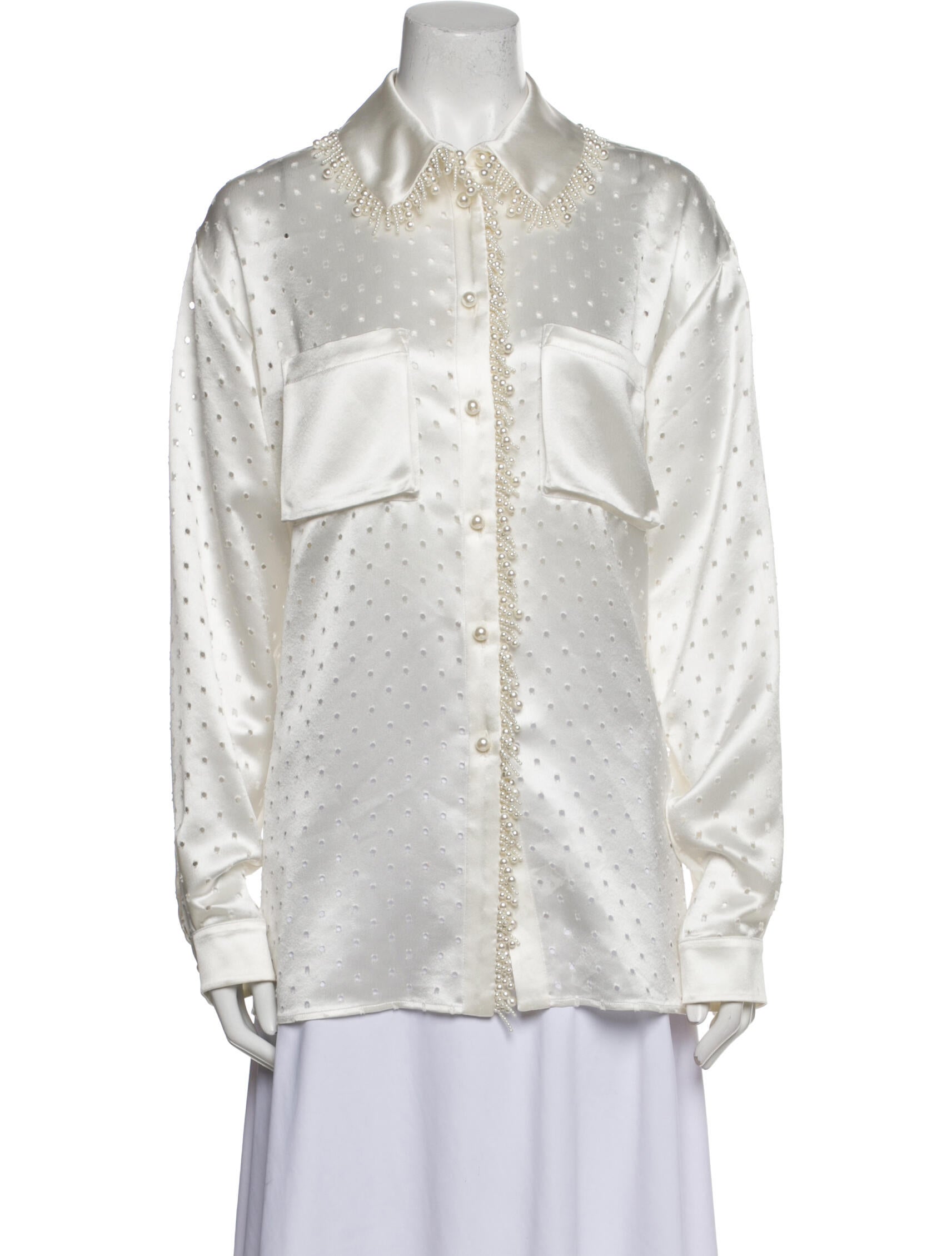 Huishan Zhang Long Sleeve Button-Up Top