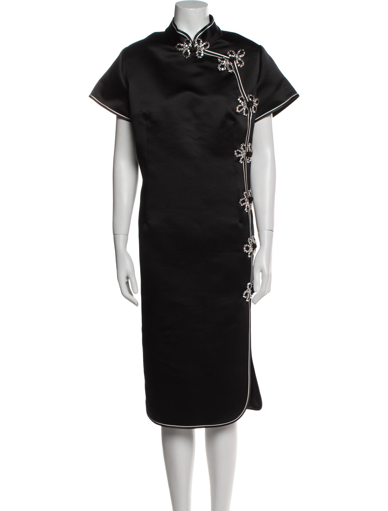 Huishan Zhang Mock Neck Midi Length Dress