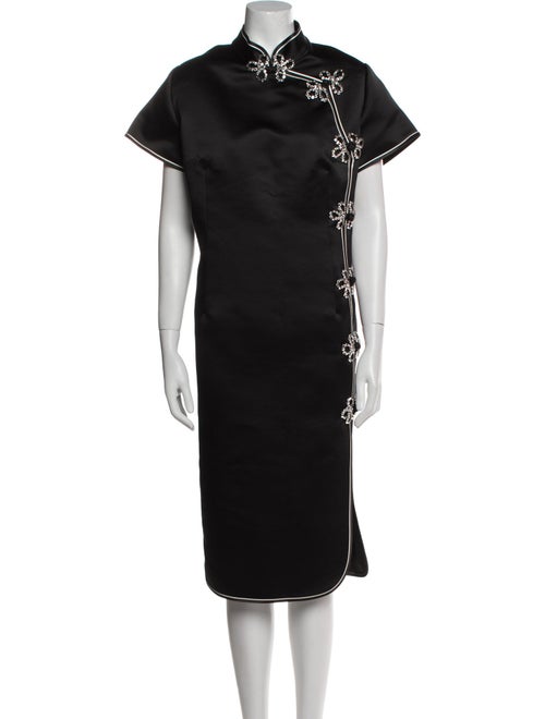 Huishan Zhang Mock Neck Midi Length Dress