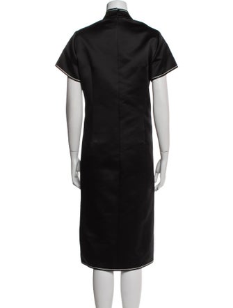 Huishan Zhang Mock Neck Midi Length Dress
