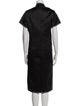 Huishan Zhang Mock Neck Midi Length Dress