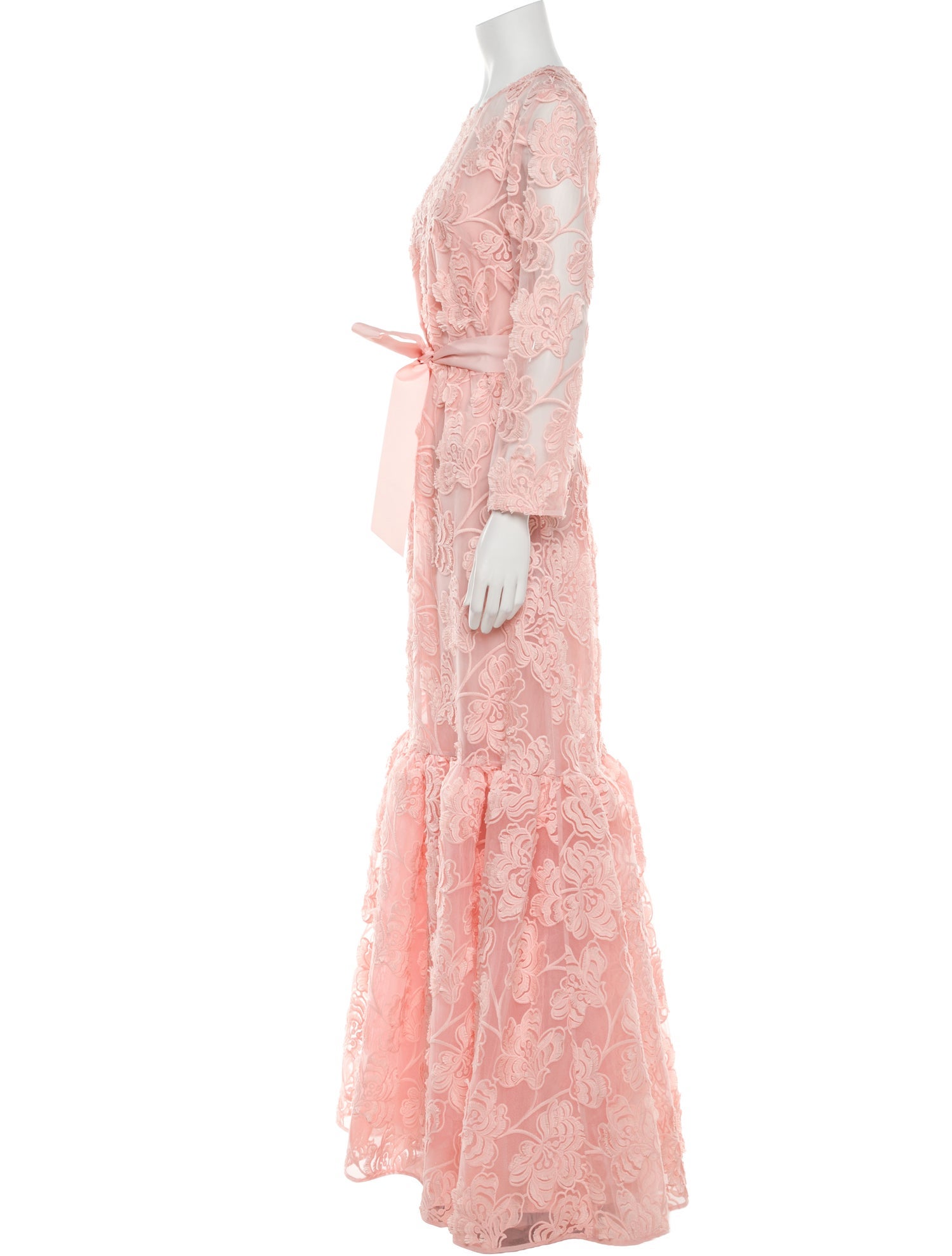 Huishan Zhang Lace Pattern Long Dress w/ Tags