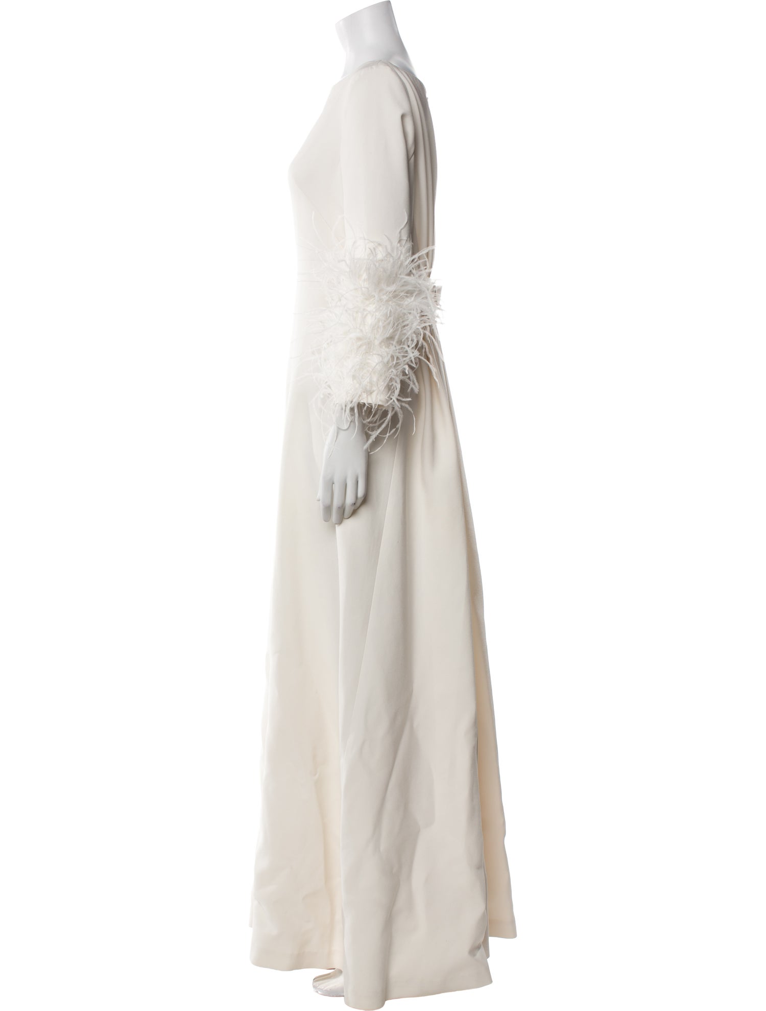 Huishan Zhang Bateau Neckline Long Dress