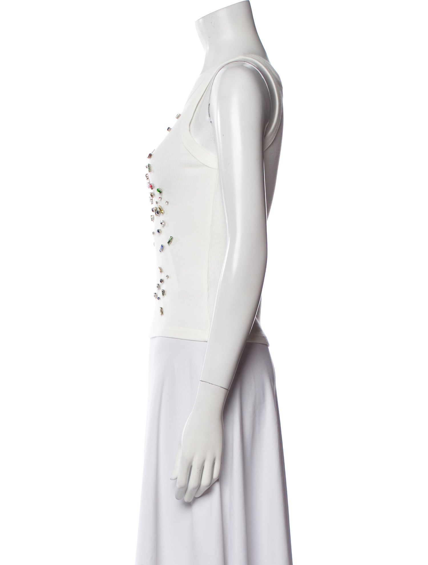 Xu Zhi Printed Crew Neck Top