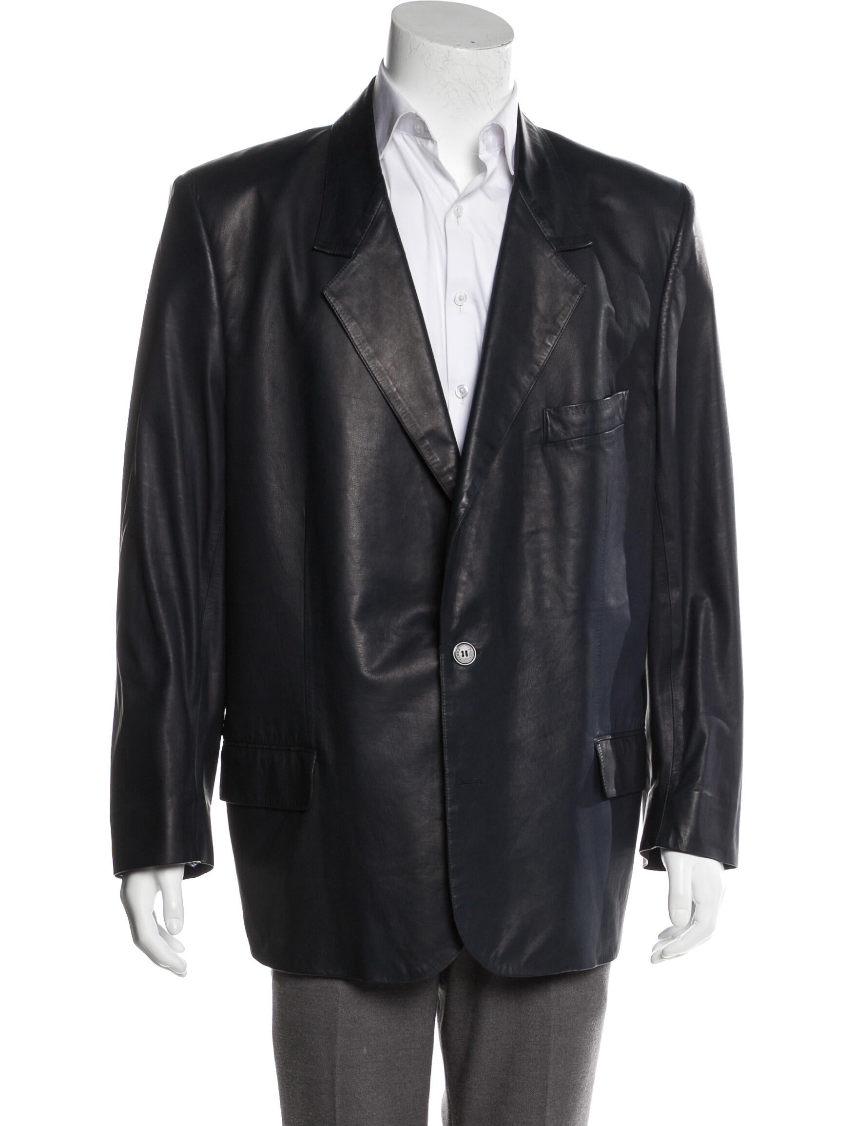 Zilli Leather Sport Coat Clothing ZIL20626 The RealReal