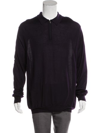 Zilli Cashmere-Silk Blend Polo Sweater