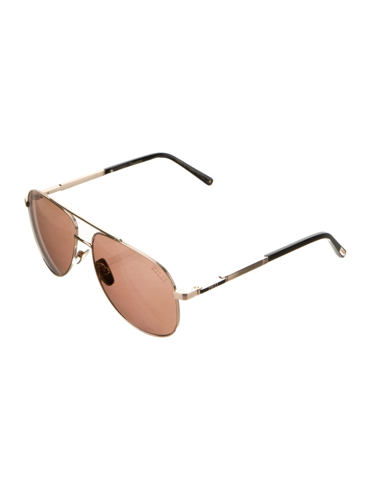 Zilli Aviator Mirrored Sunglasses