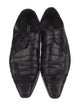 Zilli Leather Animal Print Derby Shoes