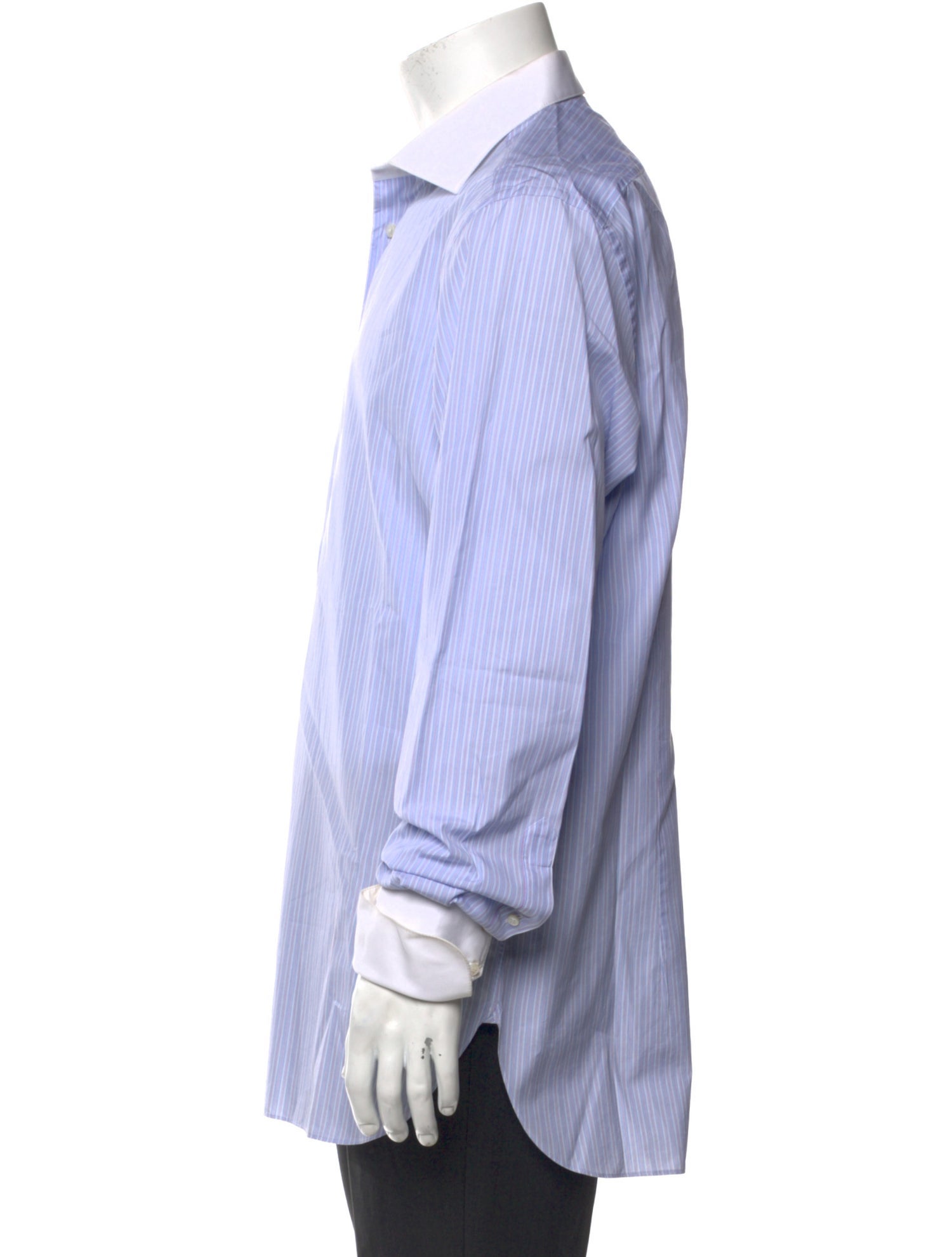 Zilli Striped Long Sleeve Dress Shirt