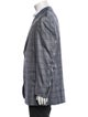 Zilli Wool Plaid Print Blazer