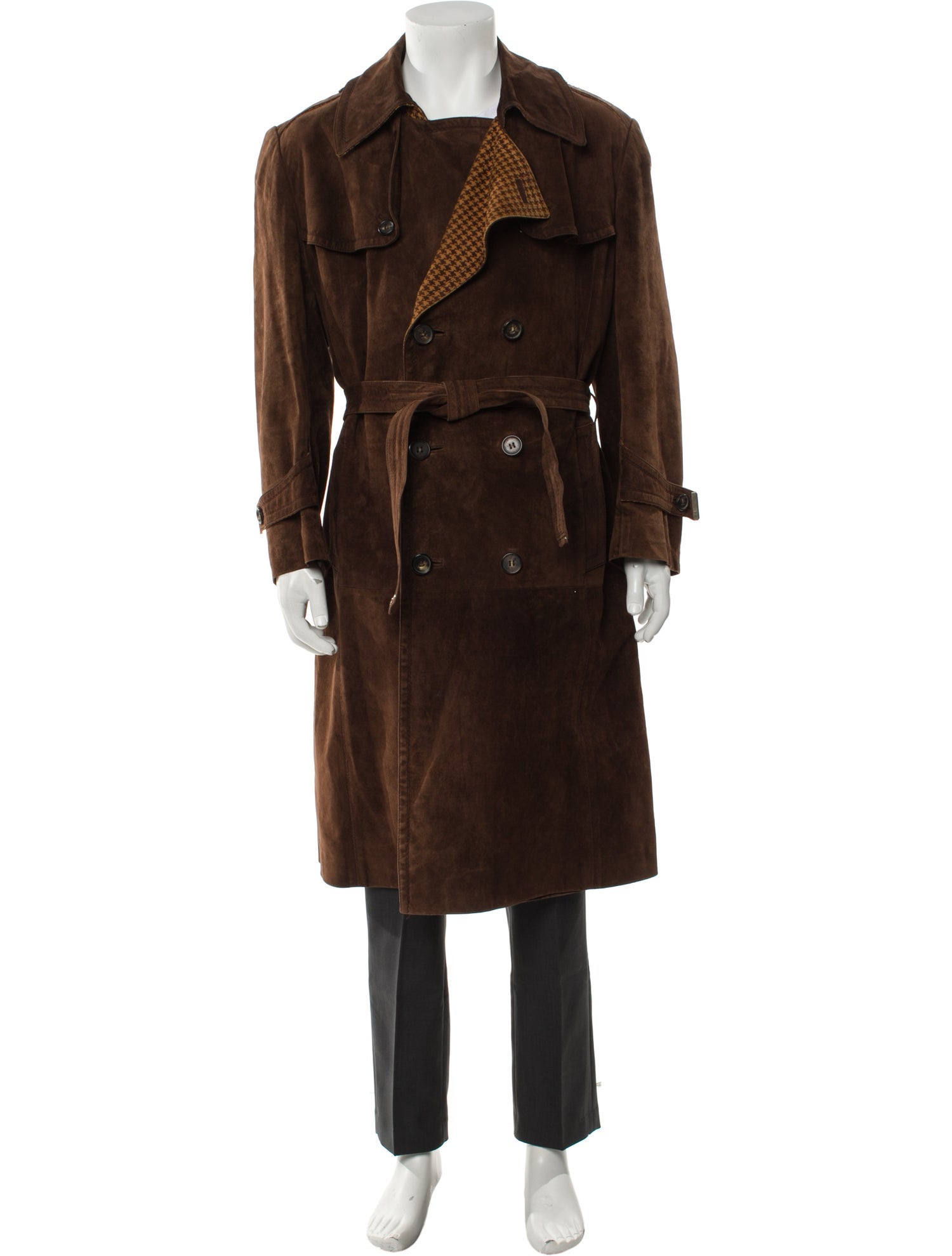 Zilli Leather Trench Coat