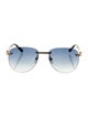 Zilli Aviator Gradient Sunglasses