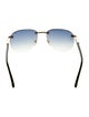 Zilli Aviator Gradient Sunglasses
