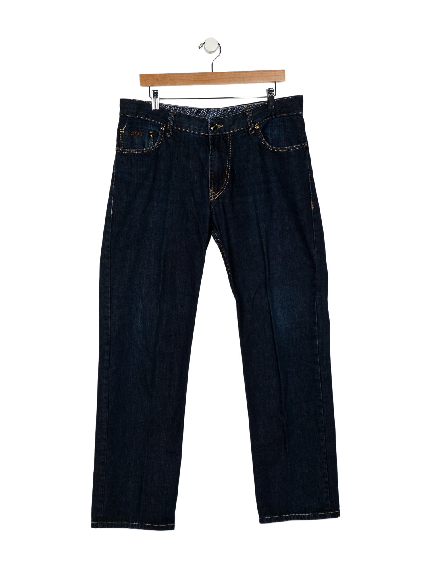 Zilli High-Rise Wide Leg Jeans