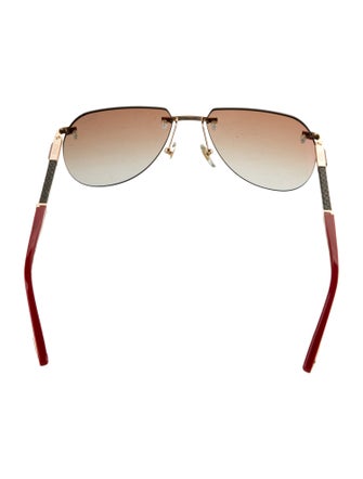 Zilli Aviator Mirrored Sunglasses