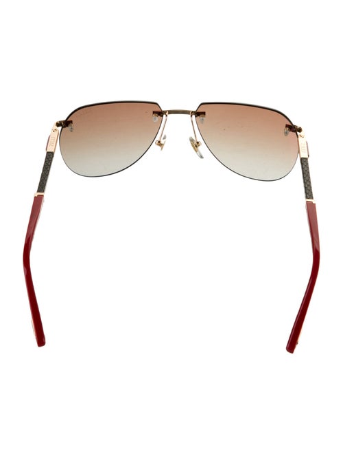 Zilli Aviator Mirrored Sunglasses