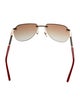 Zilli Aviator Mirrored Sunglasses