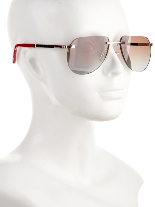 Zilli Aviator Mirrored Sunglasses