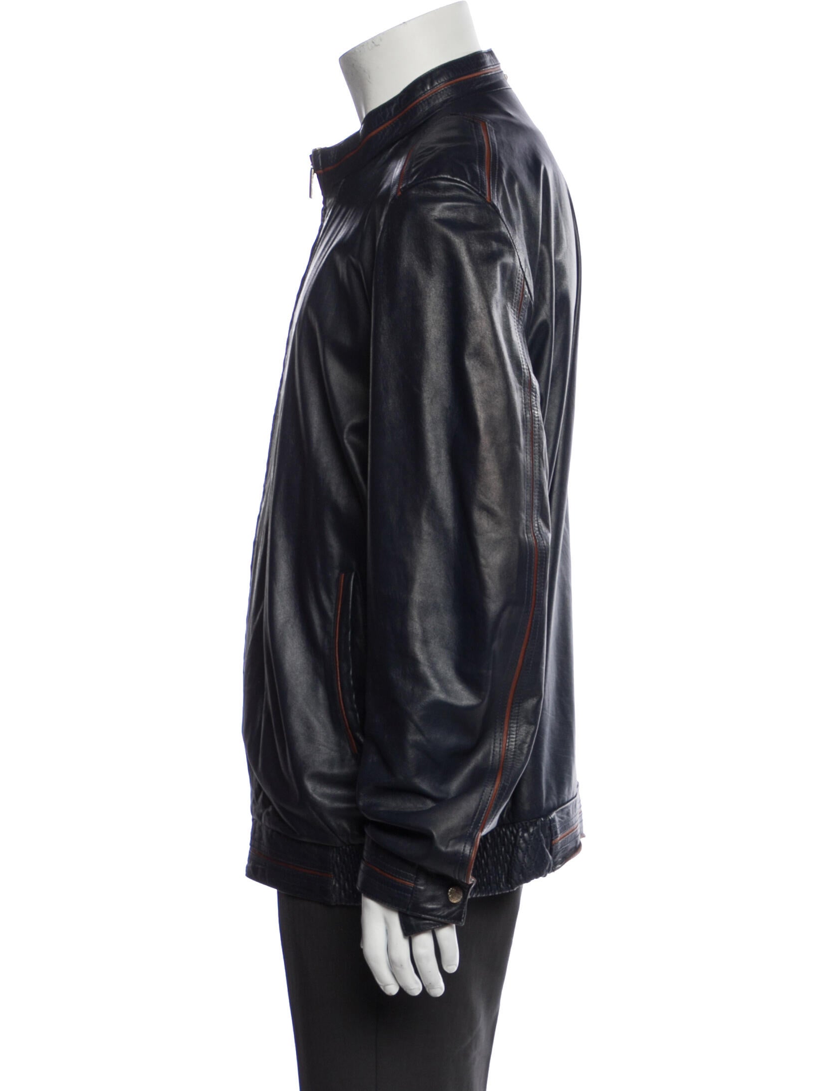 Zilli Leather Moto Jacket