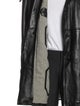 Zilli Leather Striped Trench Coat