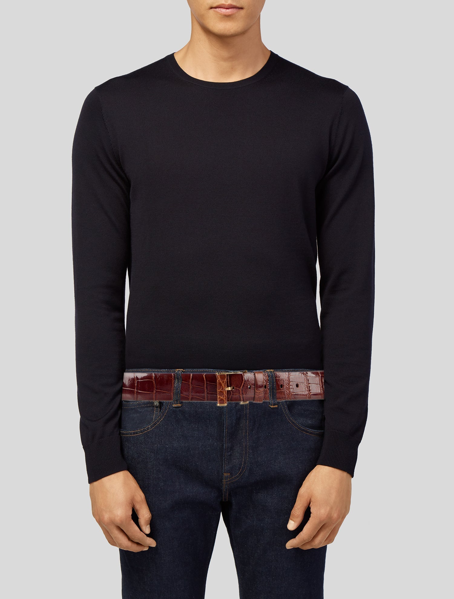 Zilli Alligator Waist Belt