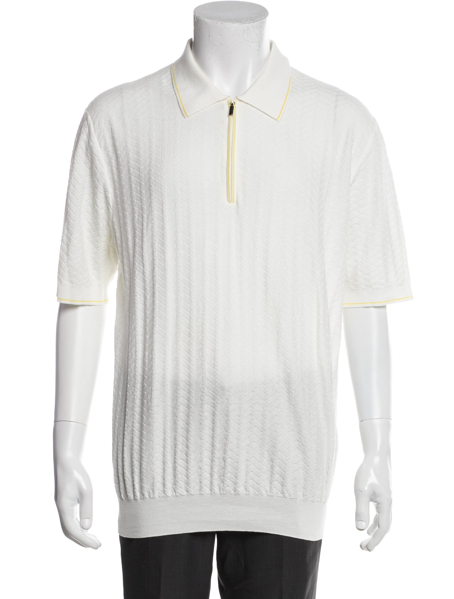 Zilli Collar Short Sleeve Polo Shirt