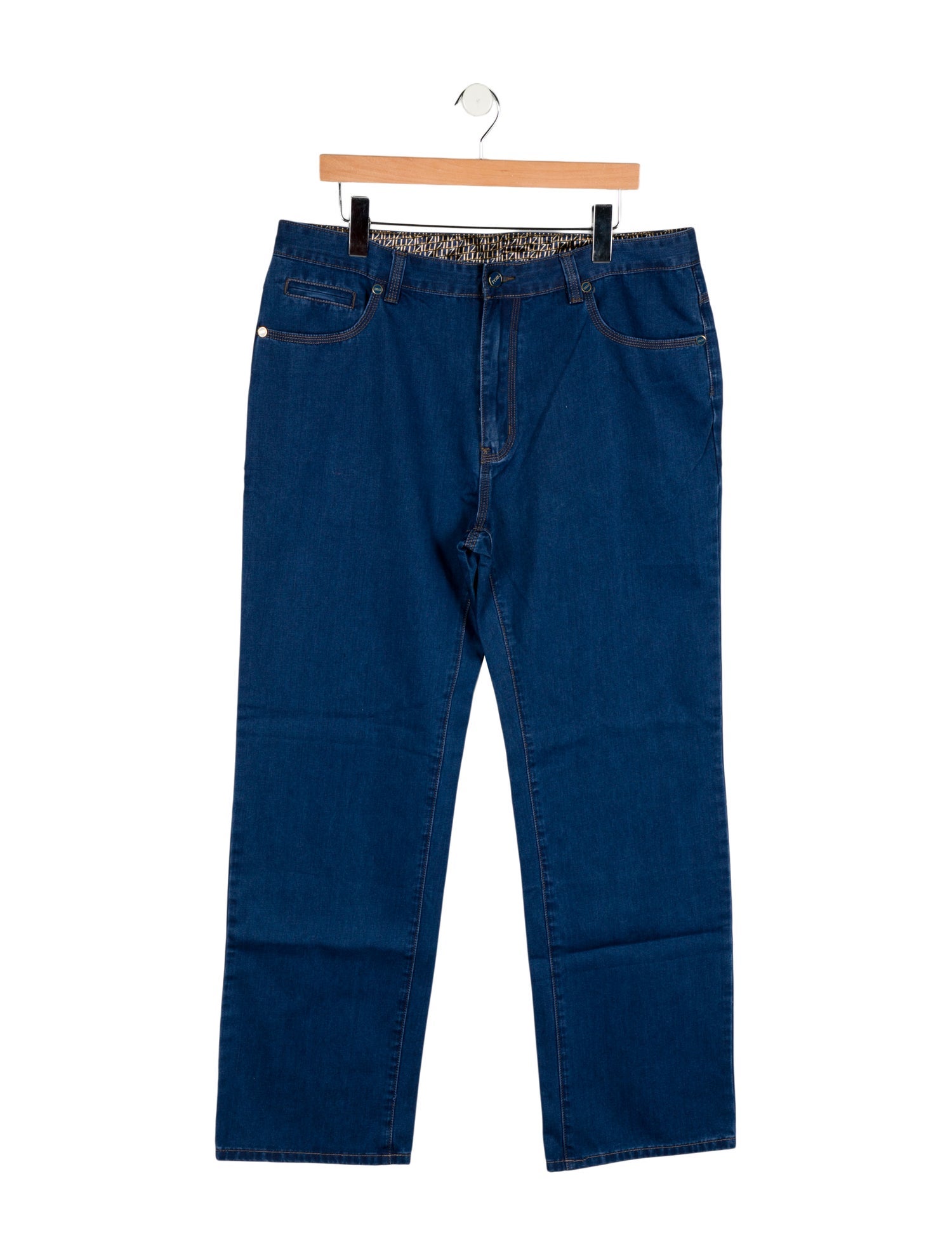 Zilli High-Rise Wide Leg Jeans