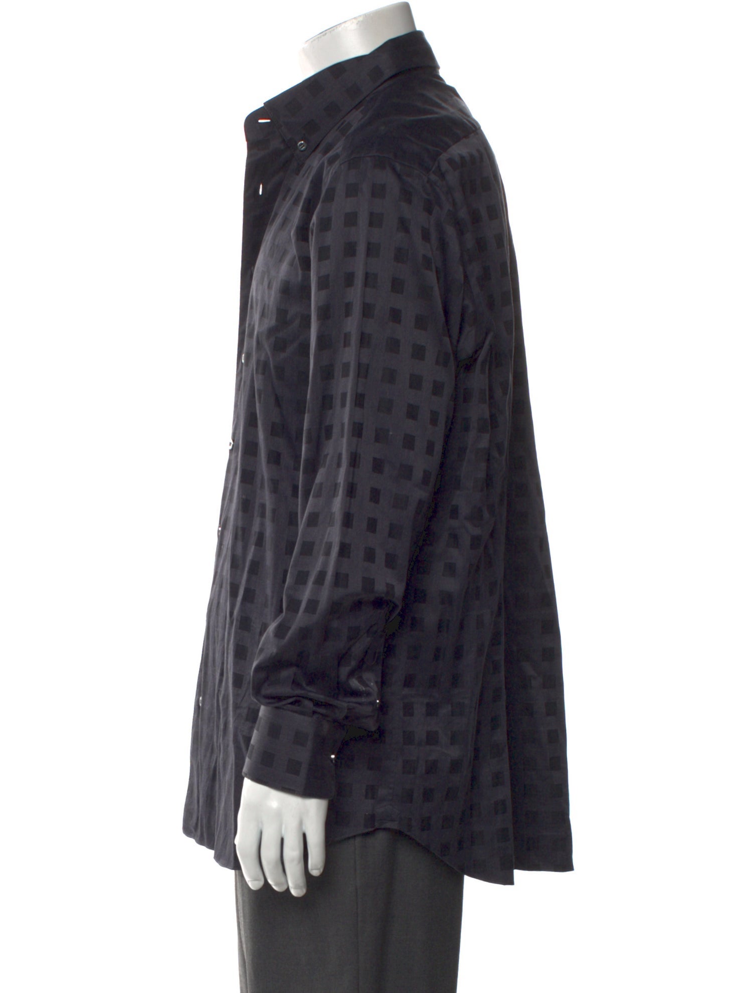 Zilli Printed Long Sleeve Dress Shirt