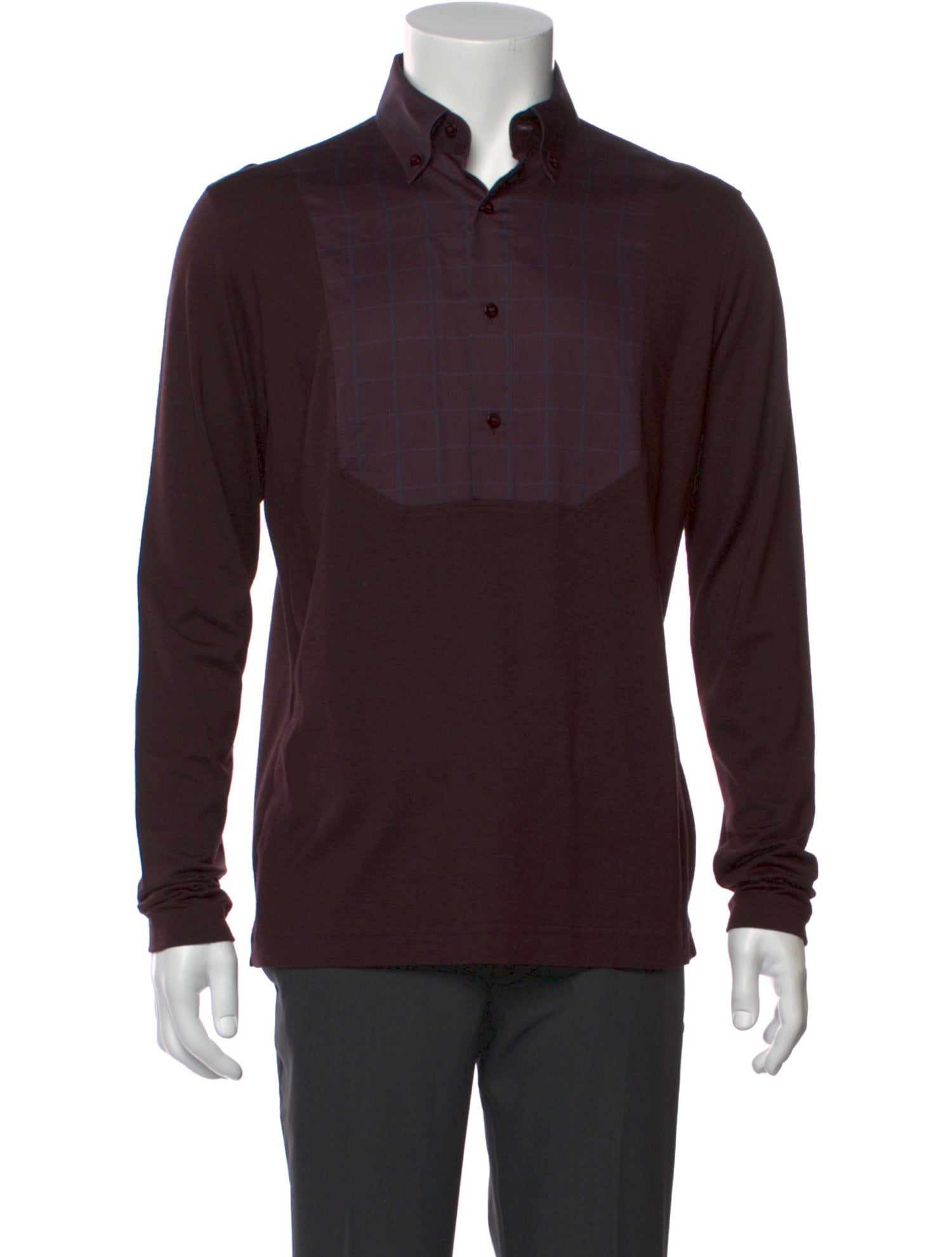 Zilli Crew Neck Long Sleeve Polo Shirt