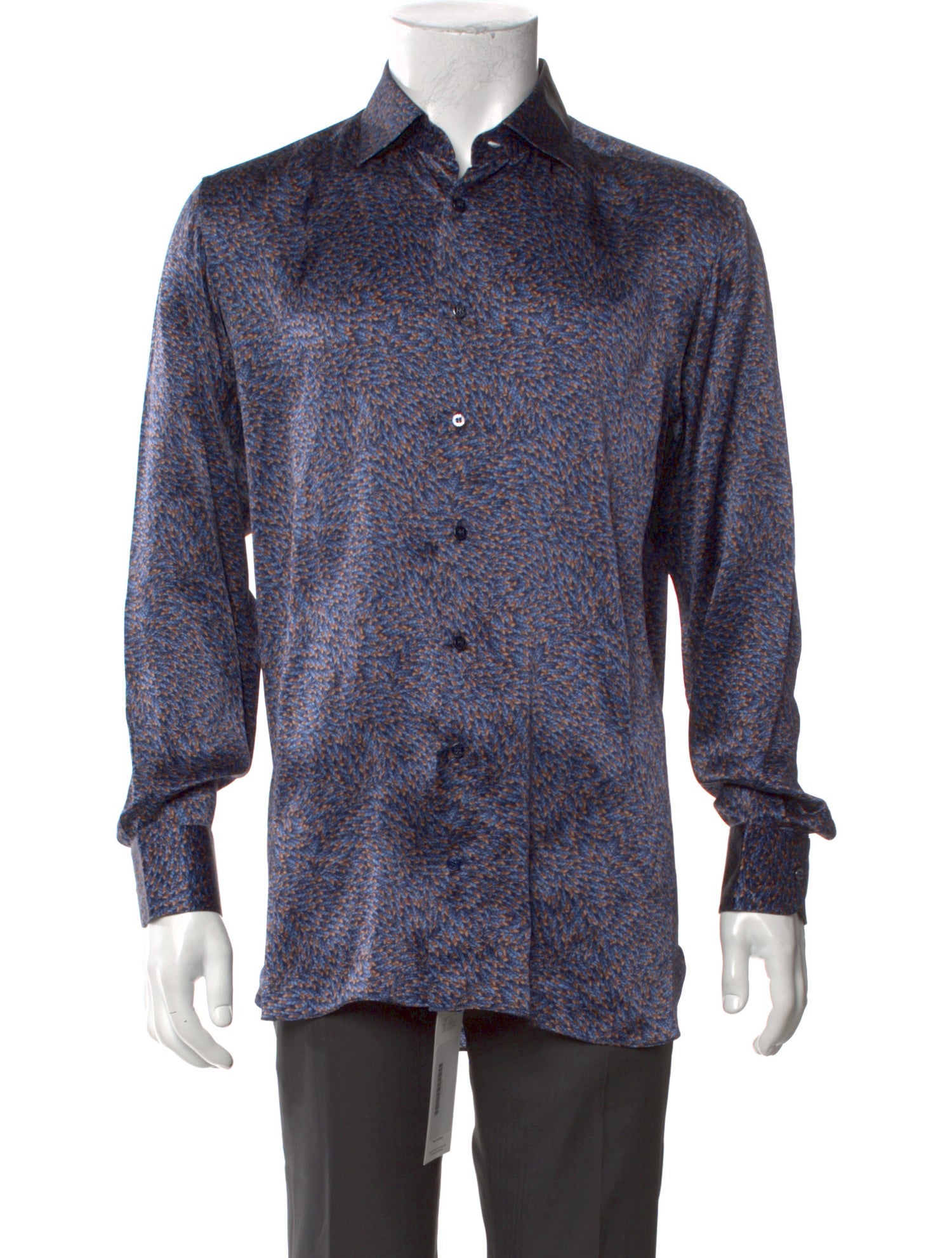 Zilli Silk Printed Dress Shirt