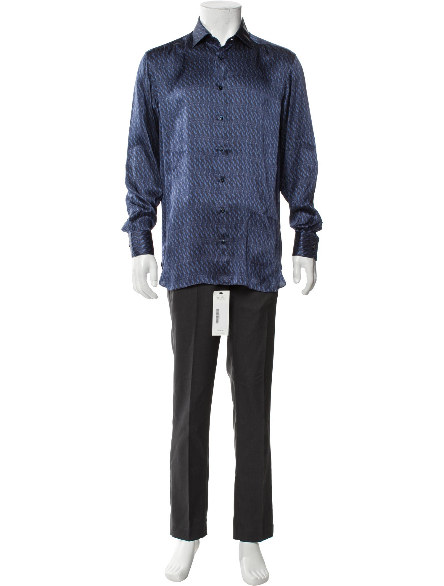 Zilli Silk Printed Dress Shirt