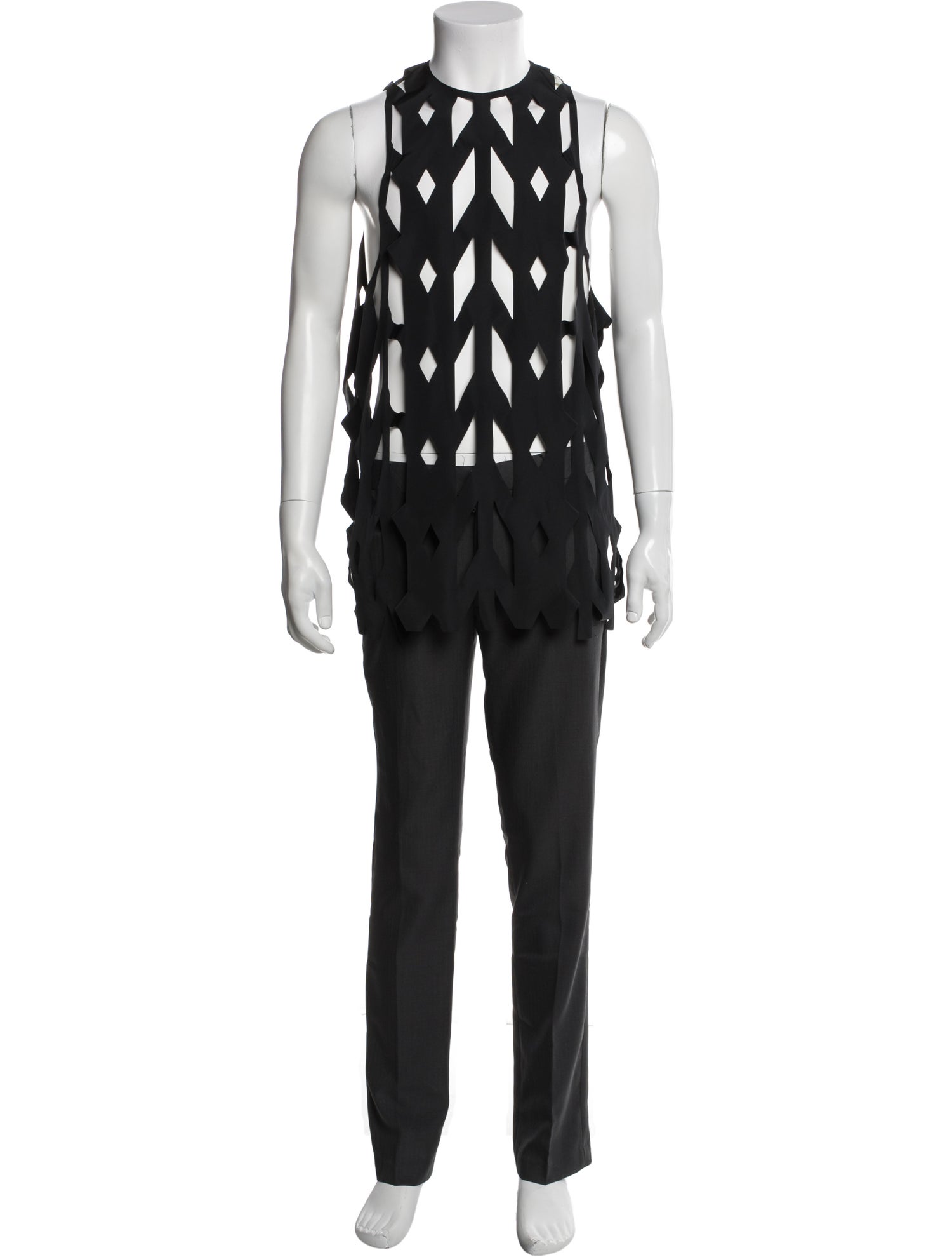 Zilver Crew Neck Sleeveless Tank