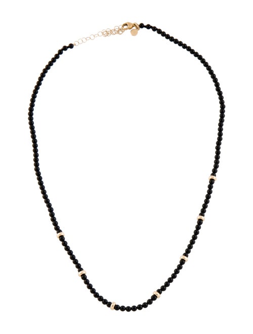 Zoe Lev Onyx Segment Bead Necklace