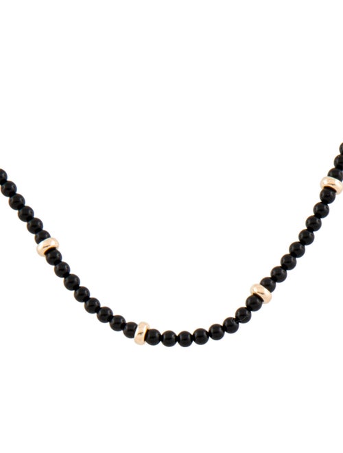Zoe Lev Onyx Segment Bead Necklace