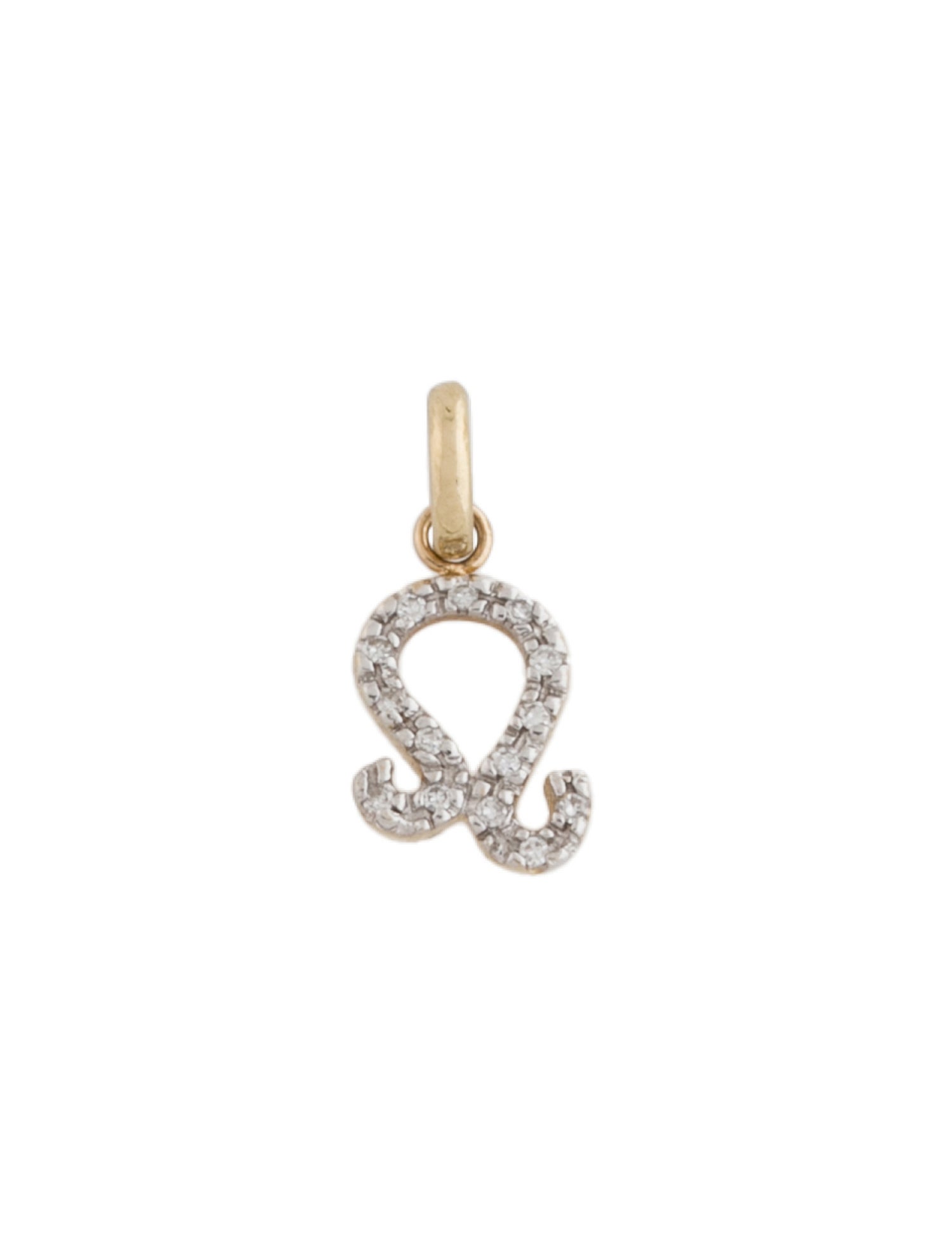 Zoe Lev 14K Diamond Leo Zodiac Pendant