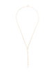 Zoe Lev 14K Paper Clip Lariat Necklace