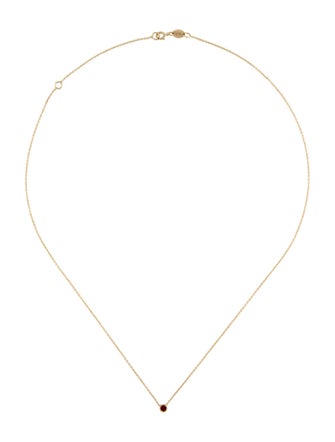 Zoe Lev 14K Ruby Birthstone Necklace