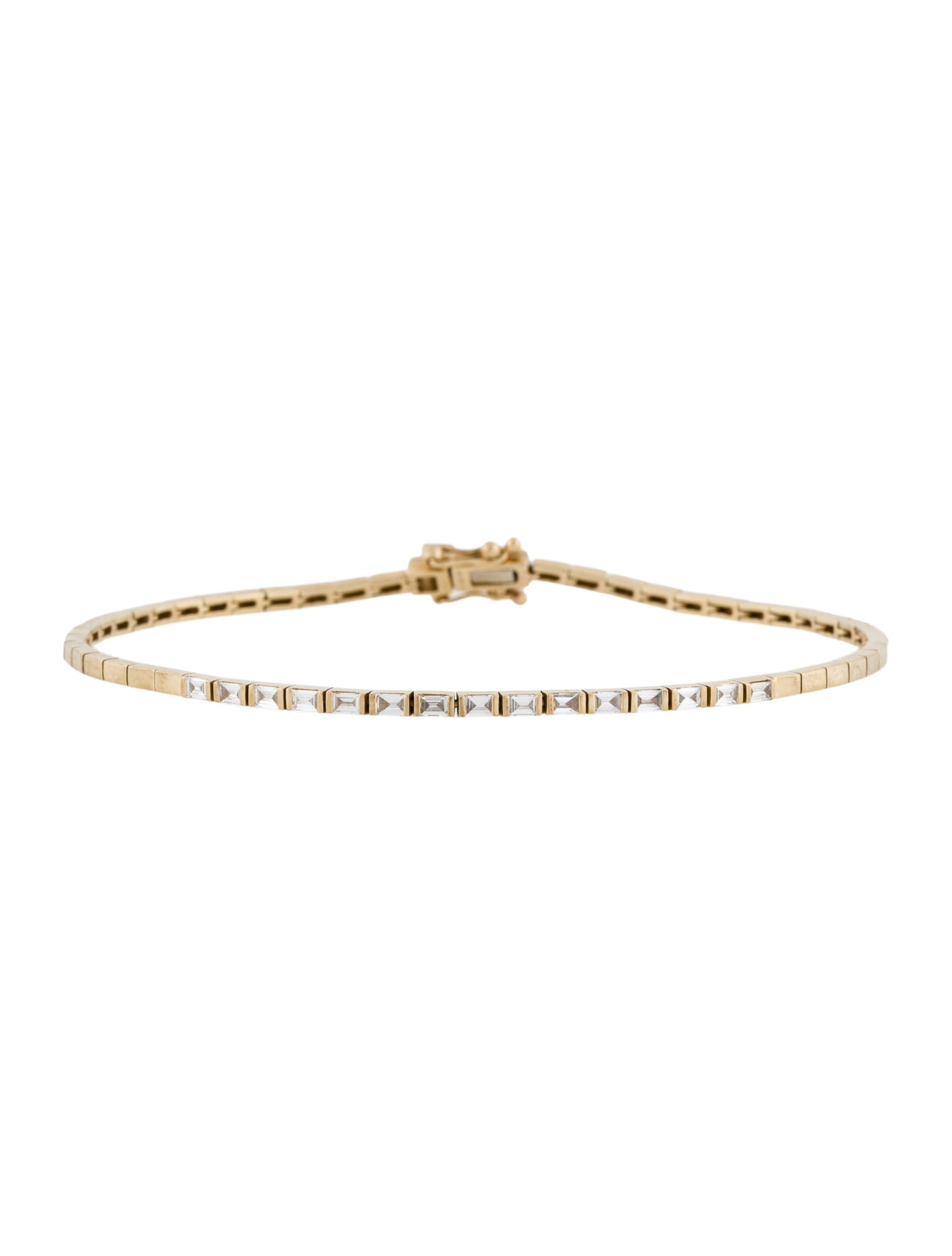 Zoe Lev 14K Diamond Baguette Segment Bracelet