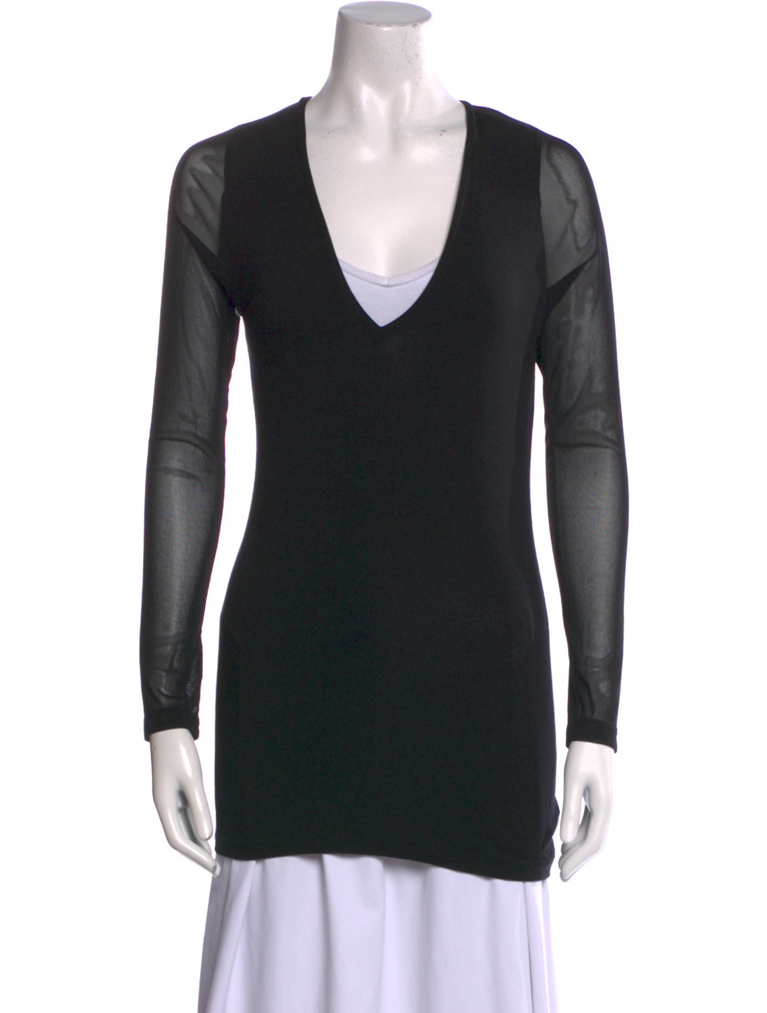 Karolina Zmarlak Kid Mohair V-Neck T-Shirt