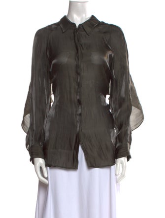 Karolina Zmarlak Long Sleeve Button-Up Top