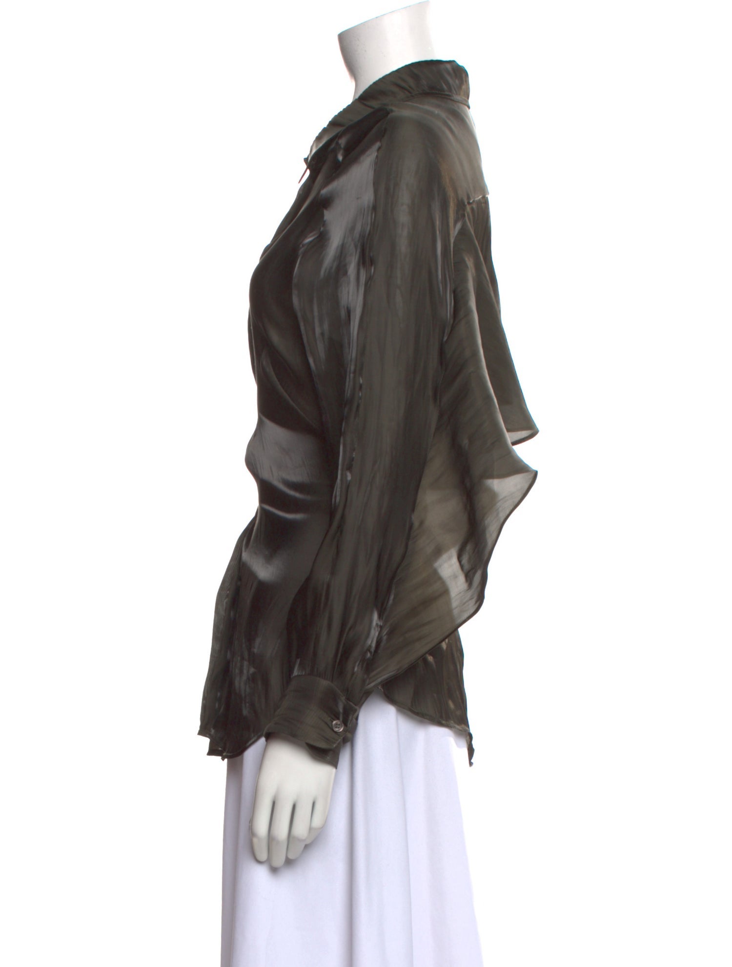 Karolina Zmarlak Long Sleeve Button-Up Top